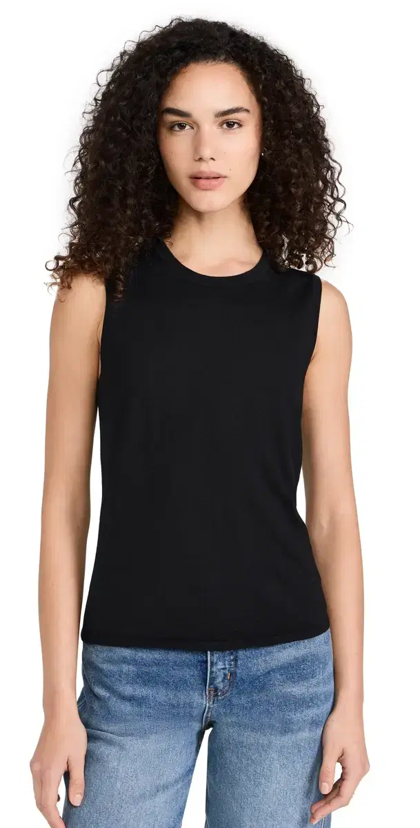 Theory Crew Neck hell Top Black