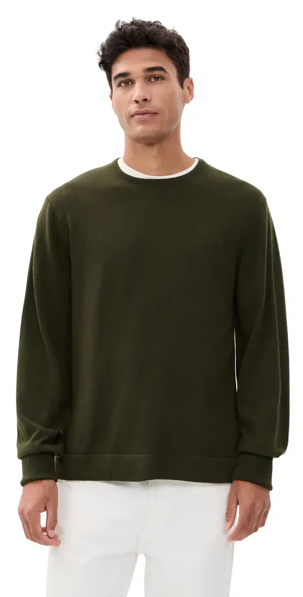 Nina Crew Neck Merino Wool weater Olive Nina Crew Neck Merino Wool weater Olive