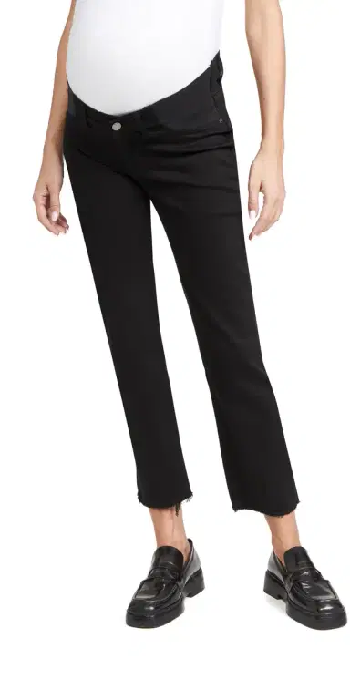 DL1961 Patti Straight Maternity Ankle Jeans Black 26 | Thumbnail 1