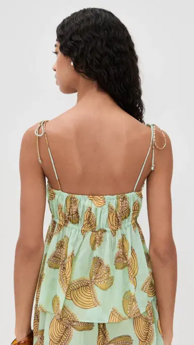 Ulla Johnson Tallulah Coverup Top Water Blossoms M | Thumbnail 3
