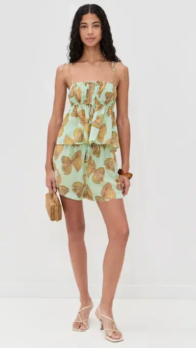 Ulla Johnson Tallulah Coverup Top Water Blossoms M | Thumbnail 5