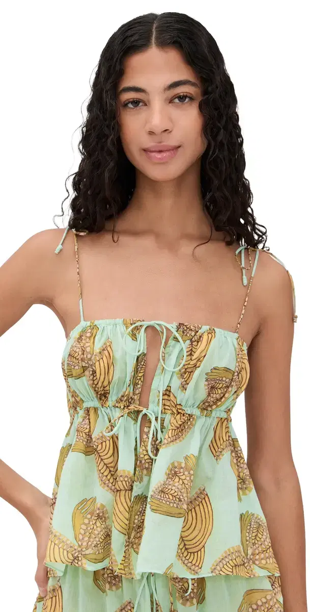 Ulla Johnson Tallulah Coverup Top Water Blossoms