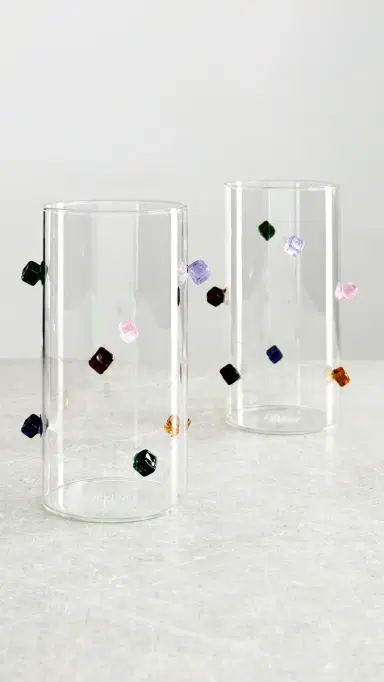 FAZEEK Jewel Highball Cups Set of 2 | Thumbnail 4