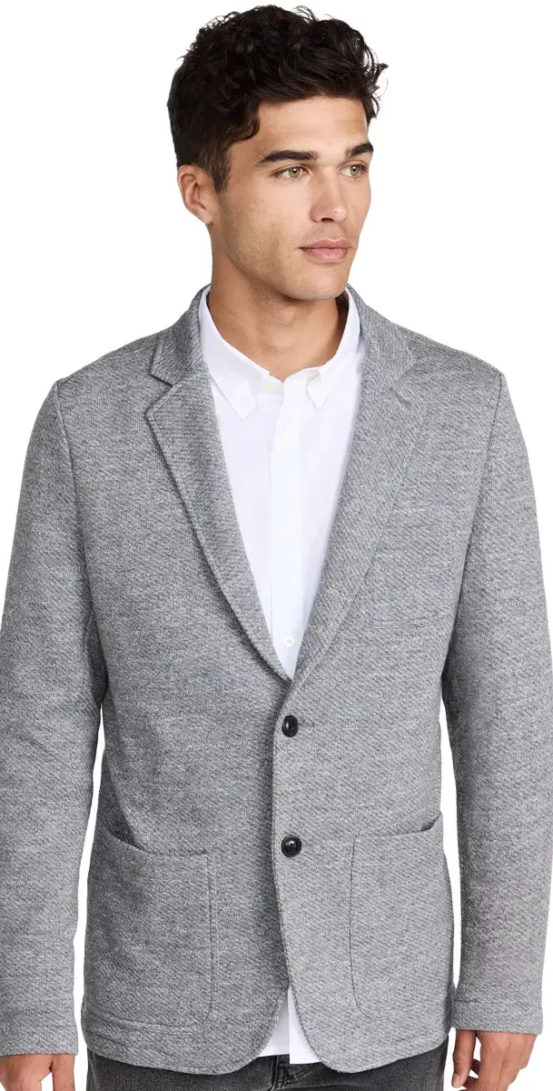 Faherty Inlet Knit Blazer edium Grey elange