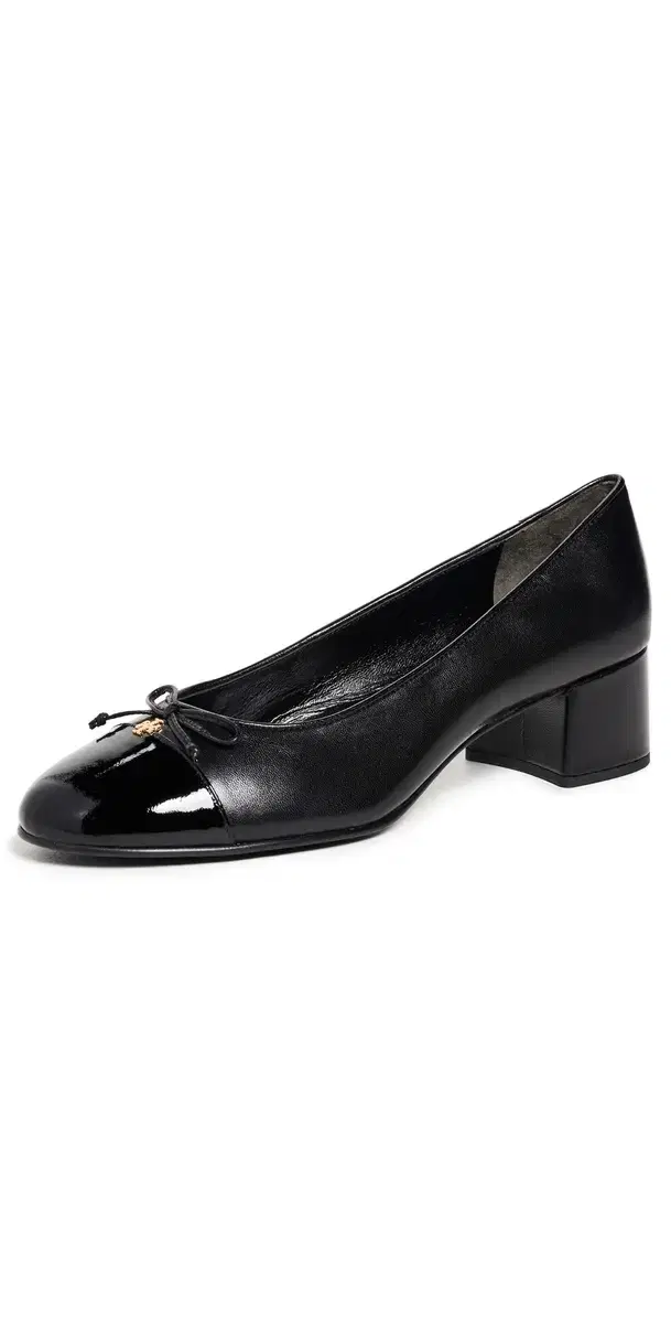 Tory Burch 4mm Cap Toe Pumps Perfect Black / Perfect Black