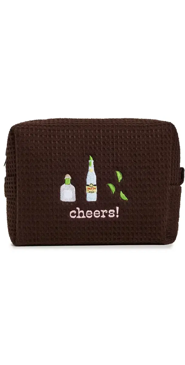 Beverage Waffle Pouch Brown One Size
