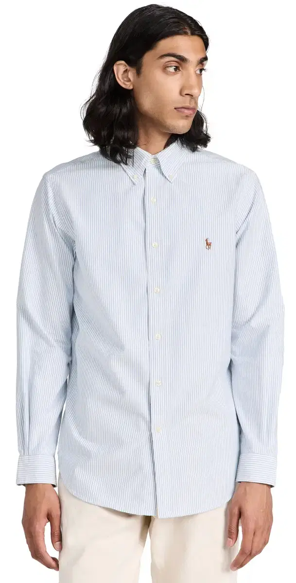Polo Ralph Lauren Classic Fit triped Oxford hirt Blue/White tripe