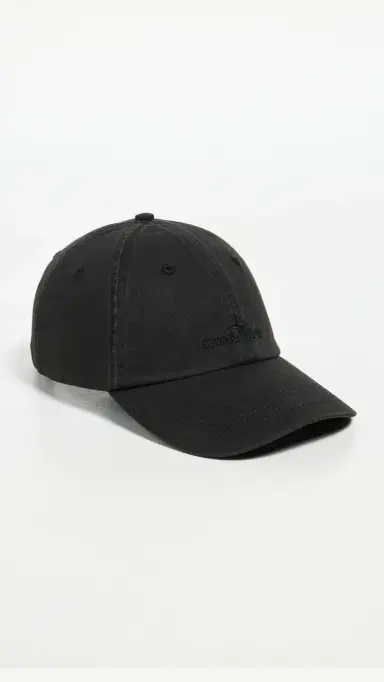 Stone Island Brushed Cotton Baseball Cap Black One Size | Thumbnail 2 Stone Island Brushed Cotton Baseball Cap Black One Size | Thumbnail 2