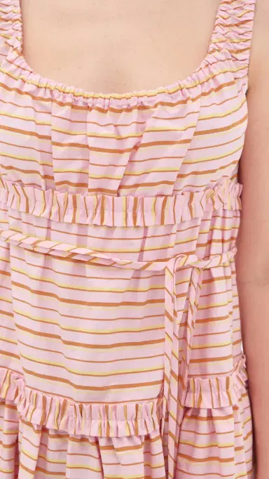 Lee Mathews Marie Dress Pink Stripe 1 | Thumbnail 6