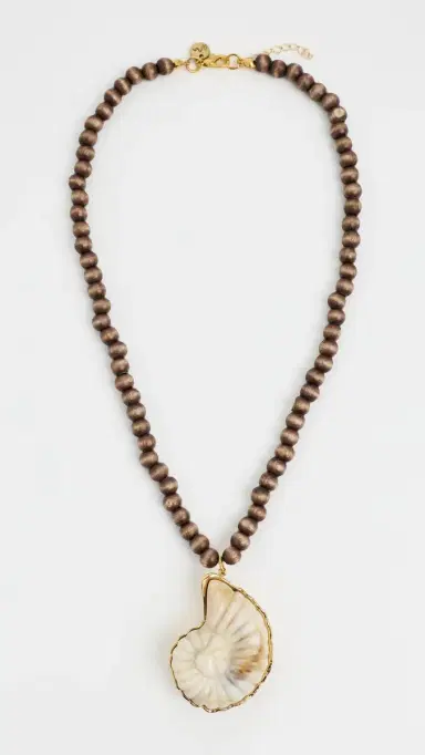 Maison Irem Orb Necklace Brown One Size | Thumbnail 2