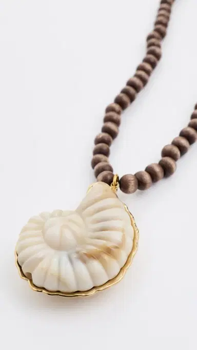 Maison Irem Orb Necklace Brown One Size | Thumbnail 4