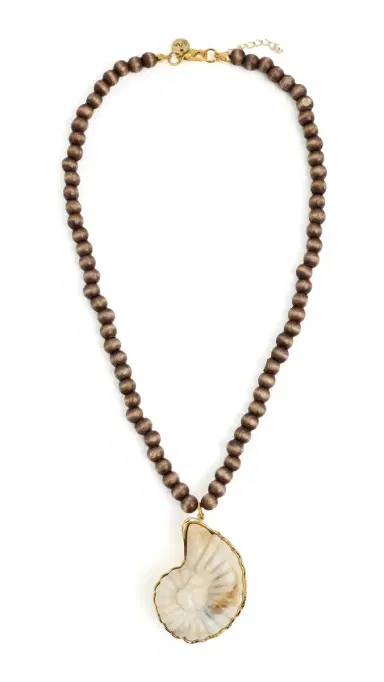 Maison Irem Orb Necklace Brown One Size | Thumbnail 6
