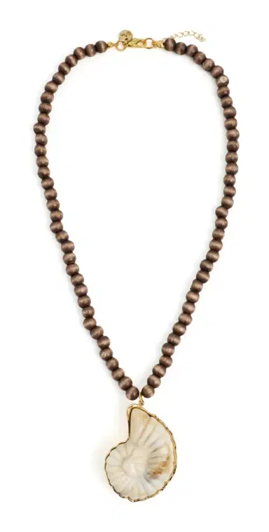 Maison Irem Orb Necklace Brown One Size | Thumbnail 1