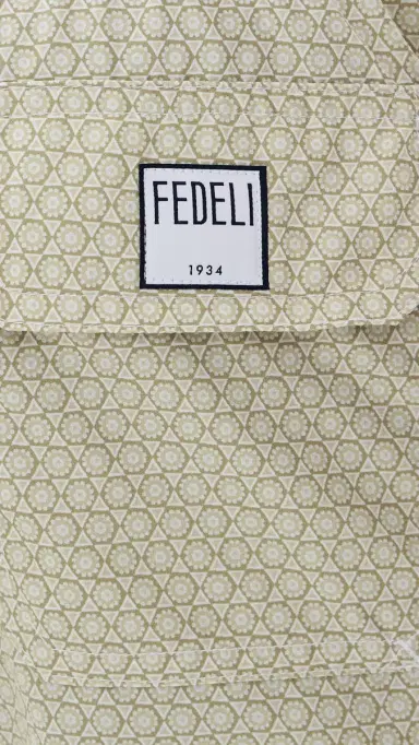 FEDELI Madeira Swim Trunks 5 Yellow Geo | Thumbnail 6