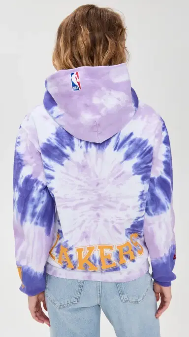 DANNIJOPRO Los Angeles Lakers Tie Dye Hoodie Purple | Thumbnail 3