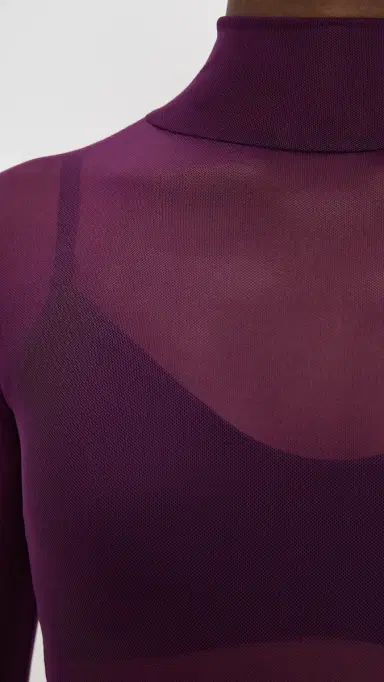 LE BOP Margot Thong Bodysuit Plum L | Thumbnail 6 LE BOP Margot Thong Bodysuit Plum L | Thumbnail 6