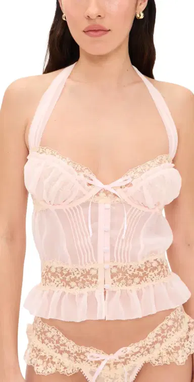 For Love & Lemons Gilded ace Bustier Natural | Thumbnail 1