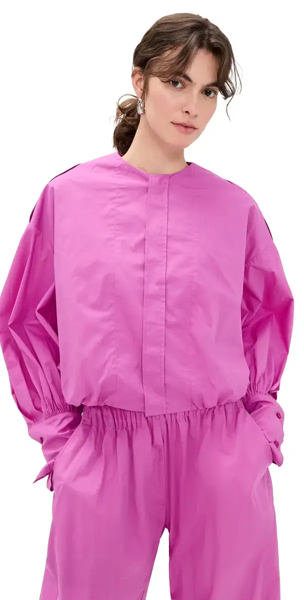 The Latest Diana Poplin Blouse Fuxia