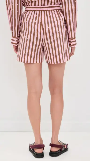 Essentiel Antwerp Jeeuw Rhinestone Mini Shorts Combo1 Young Rose 38 | Thumbnail 3