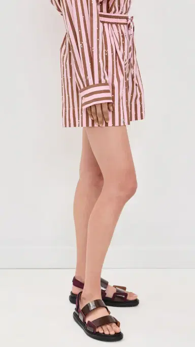 Essentiel Antwerp Jeeuw Rhinestone Mini Shorts Combo1 Young Rose 38 | Thumbnail 4