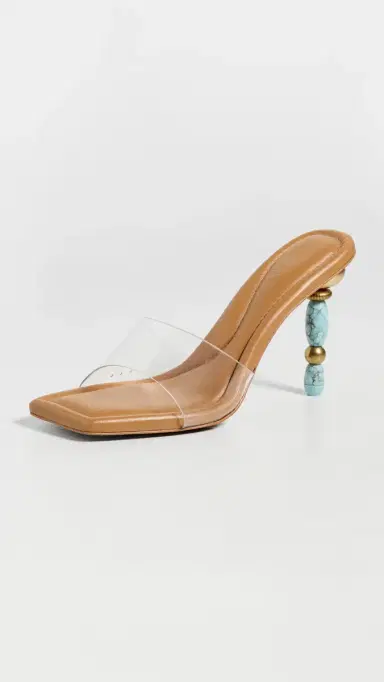 Cult Gaia Mahina High Heels Clear Ibiza Turquoise | Thumbnail 2 Cult Gaia Mahina High Heels Clear Ibiza Turquoise | Thumbnail 2