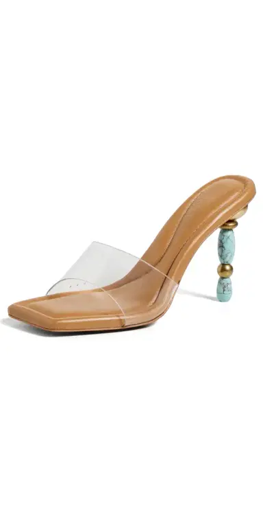 Cult Gaia Mahina High Heels Clear Ibiza Turquoise | Thumbnail 1 Cult Gaia Mahina High Heels Clear Ibiza Turquoise | Thumbnail 1