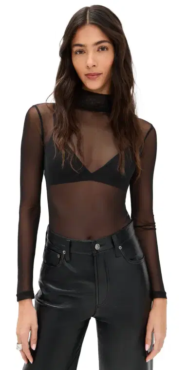 LE BOP Margot Thong Bodysuit Black | Thumbnail 1 LE BOP Margot Thong Bodysuit Black | Thumbnail 1