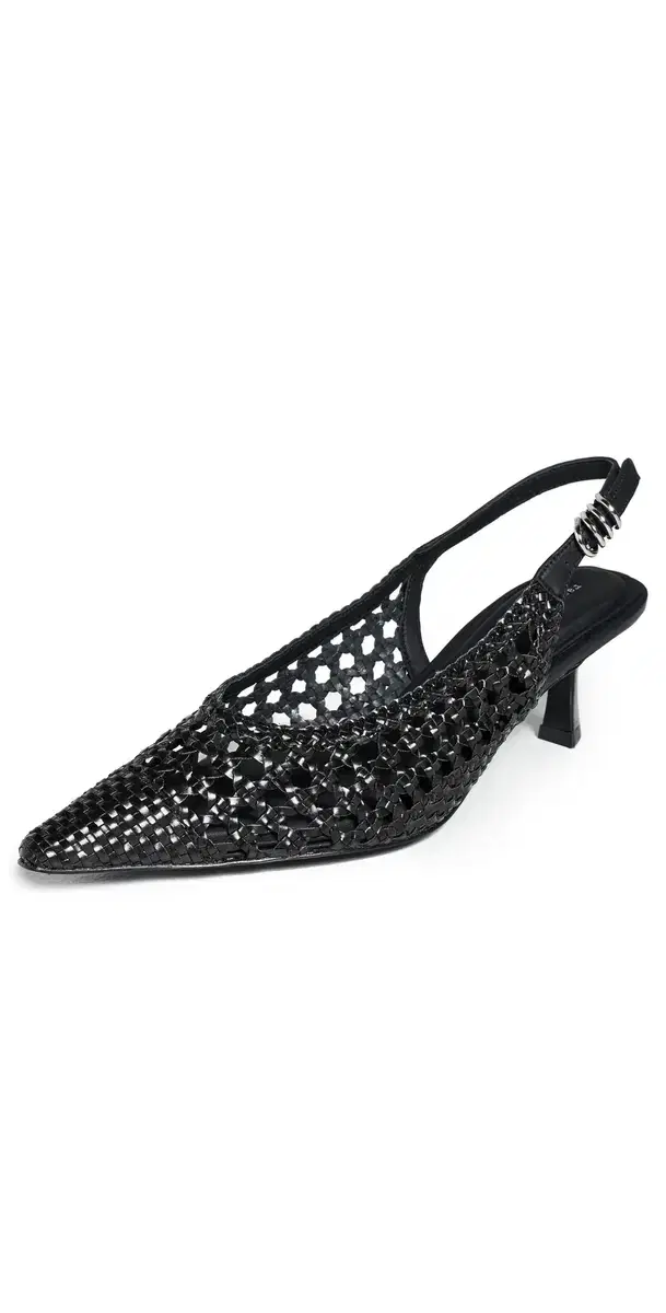 Brynn Slingback Heels Blkwv
