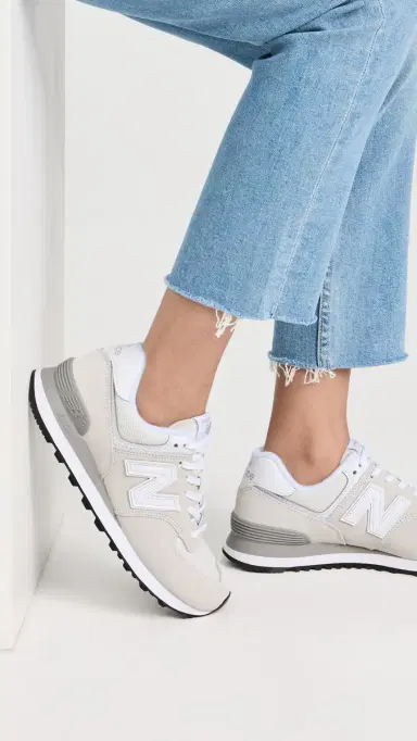 New Balance 574 Unisex Sneakers Grey/White M 14 | Thumbnail 3