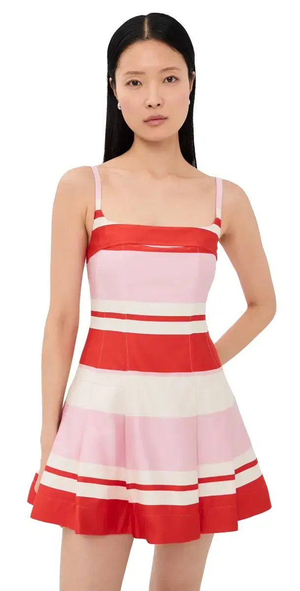 Nelly Bustier Mini Dress Tulip Stripe