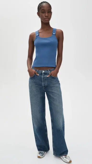 STILL HERE Snap Tank Top Blue L | Thumbnail 5 STILL HERE Snap Tank Top Blue L | Thumbnail 5