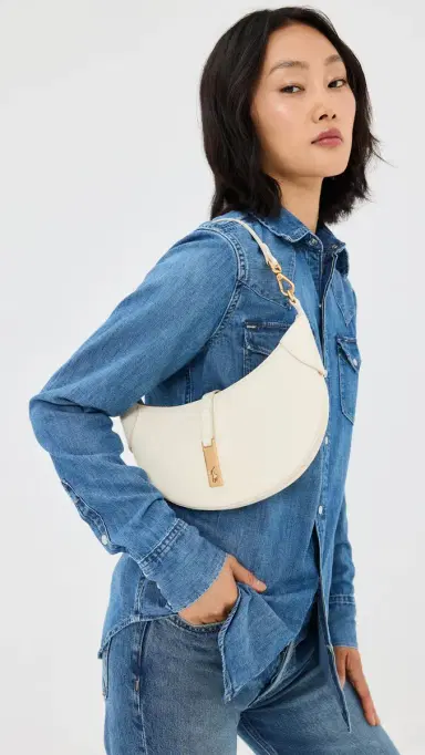 Polo Ralph Lauren Small Shoulder Bag Ivory | Thumbnail 3