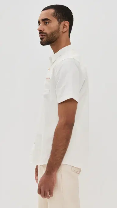 Marine Layer Classic tretch elvage Shirt Natural | Thumbnail 4