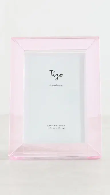 Tizo Design Cryrstal Glass Picture Frame Pink 4x6 | Thumbnail 4