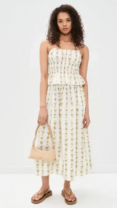 La Maregold Amelia Skirt ily Of The Valley Print Green | Thumbnail 5 La Maregold Amelia Skirt ily Of The Valley Print Green | Thumbnail 5