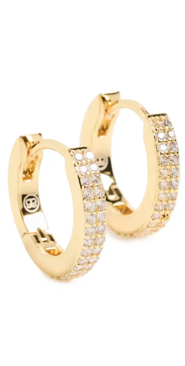 Gorjana Wilder Shimmer Bar Huggie Earrings Gold One Size