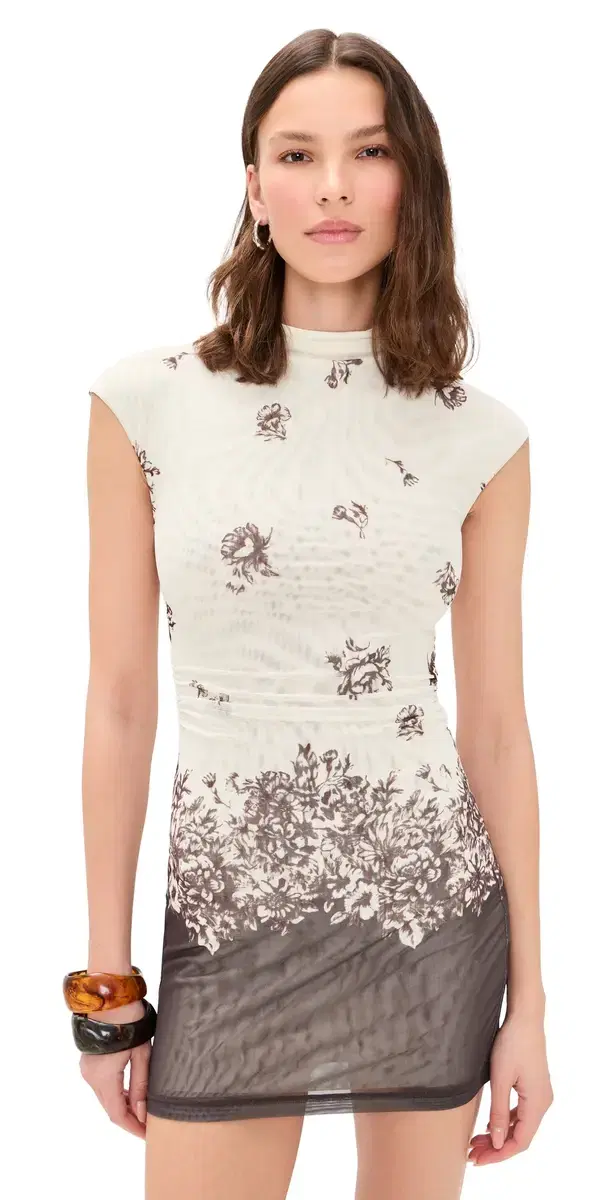 Violette Mini Dress Carnation Floral