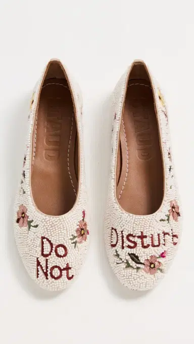 STAUD Alba Ballet Flats Do Not Disturb | Thumbnail 2