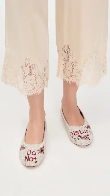 STAUD Alba Ballet Flats Do Not Disturb | Thumbnail 3