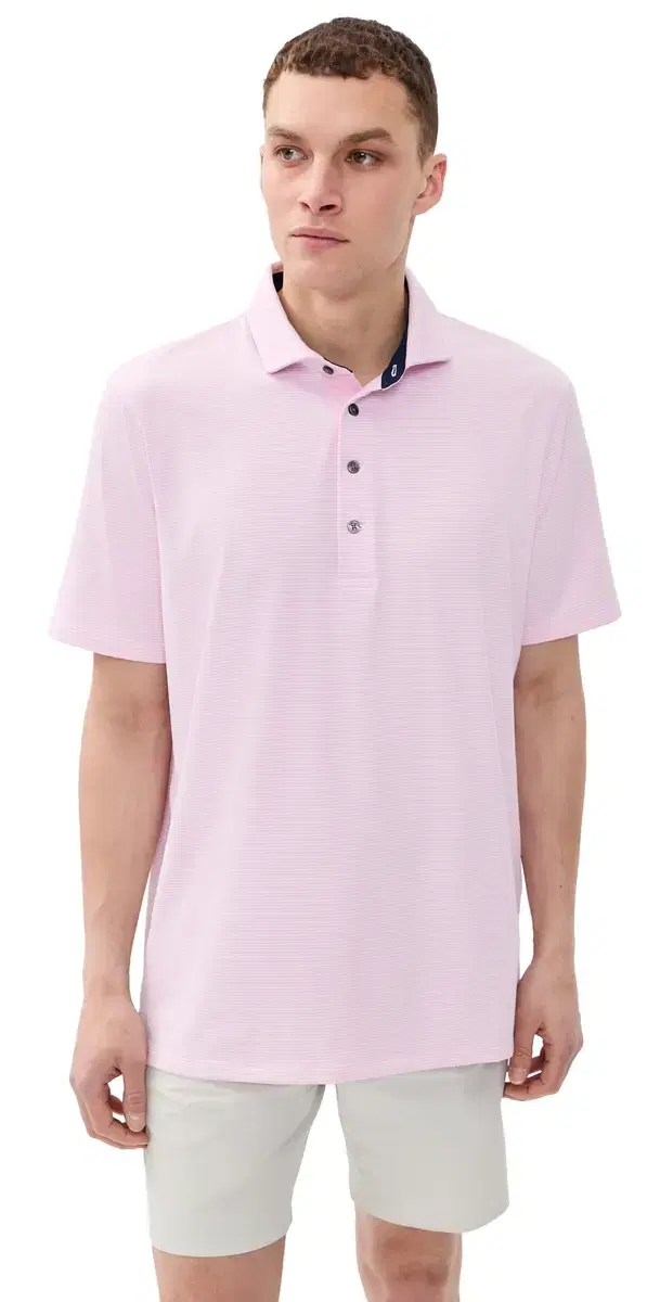 Saranac Striped Polo Sunrise/Arctic
