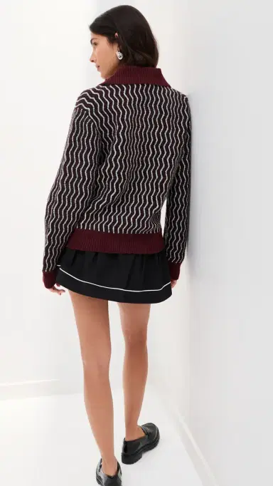 LE BOP Lizzie Oversized Polo idnight | Thumbnail 3