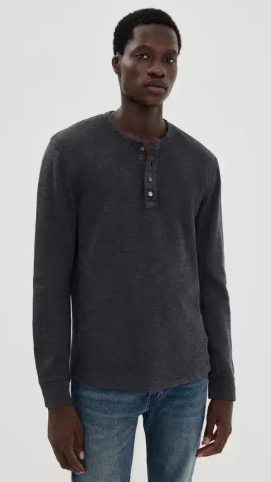 RAILS Soto Henley Washed Black | Thumbnail 2 RAILS Soto Henley Washed Black | Thumbnail 2