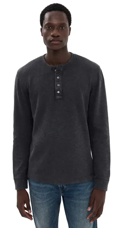 RAILS Soto Henley Washed Black | Thumbnail 1 RAILS Soto Henley Washed Black | Thumbnail 1
