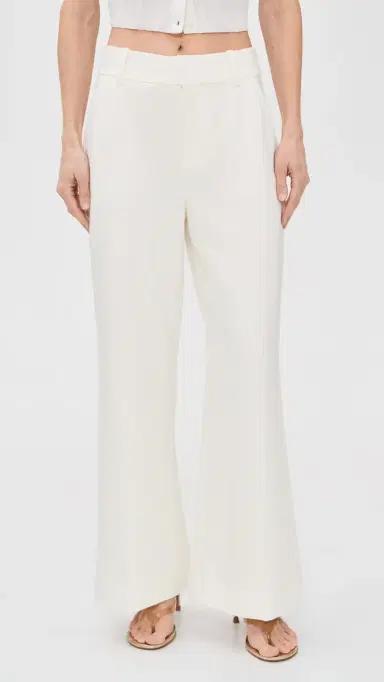 Favorite Daughter The Petite Jones Pants Pearl | Thumbnail 2