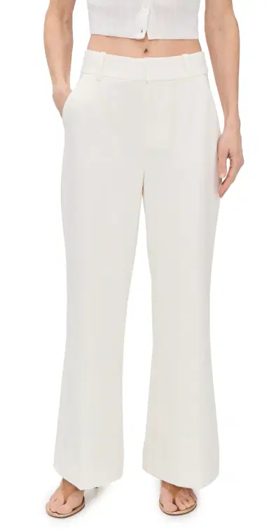 Favorite Daughter The Petite Jones Pants Pearl | Thumbnail 1