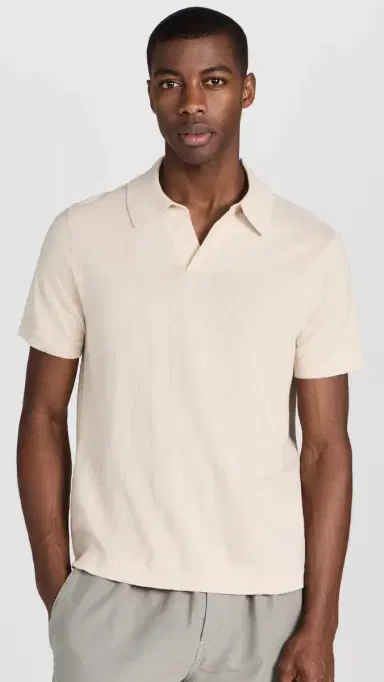 NN07 Ryan Cotton Linen Polo Oat | Thumbnail 2