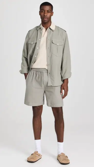 NN07 Ryan Cotton Linen Polo Oat | Thumbnail 5