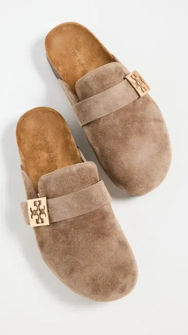 Tory Burch Mellow Mules River Rock/Gold 5 | Thumbnail 2 Tory Burch Mellow Mules River Rock/Gold 5 | Thumbnail 2