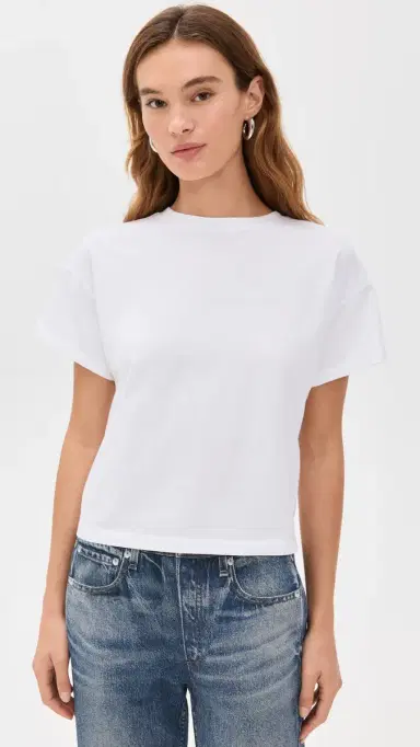 rag & bone Kelly Boxy Jersey Tee White M | Thumbnail 2 rag & bone Kelly Boxy Jersey Tee White M | Thumbnail 2