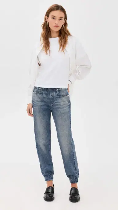 rag & bone Kelly Boxy Jersey Tee White M | Thumbnail 5 rag & bone Kelly Boxy Jersey Tee White M | Thumbnail 5